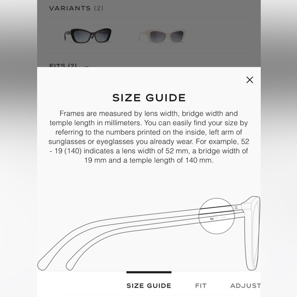 Authentic Chanel CAT EYE SUNGLASSES with pearls - Picture 5 of 5